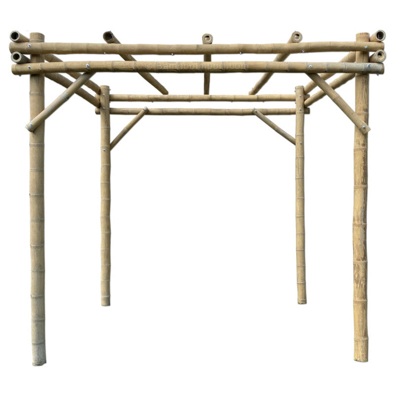 Natural Guadua Bamboo Pergola 3m x 3m | UK Based Bamboo Supplier