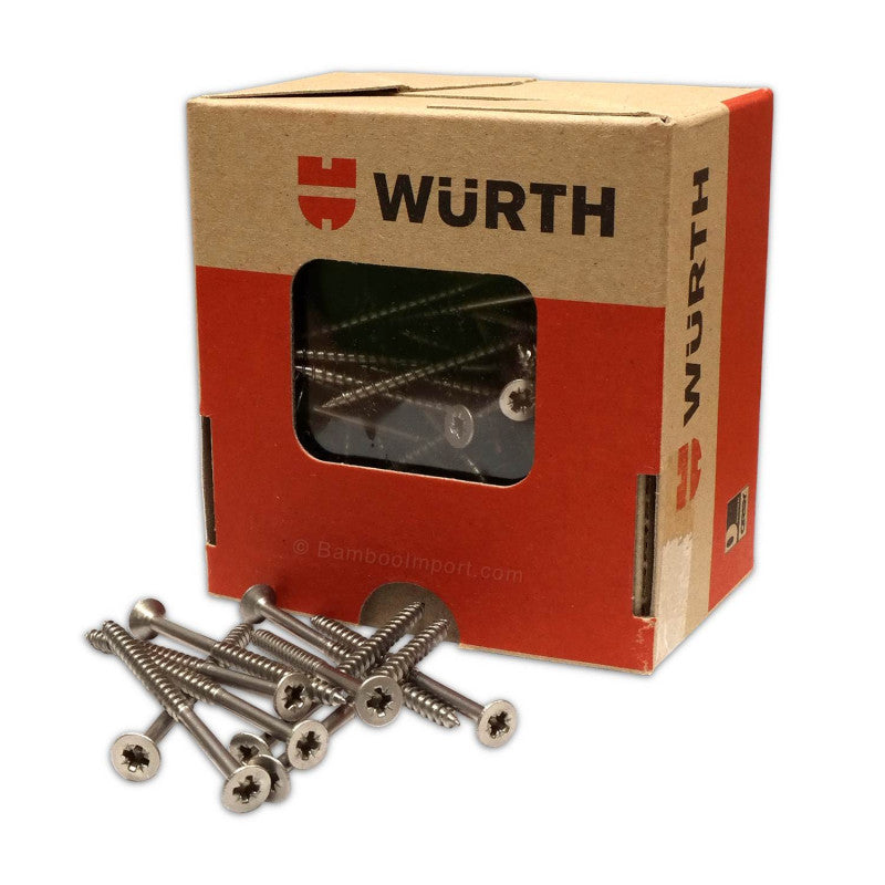 Stainless Steel Screws with Countersunk Cross Head 4 x 60 mm - 100 pcs