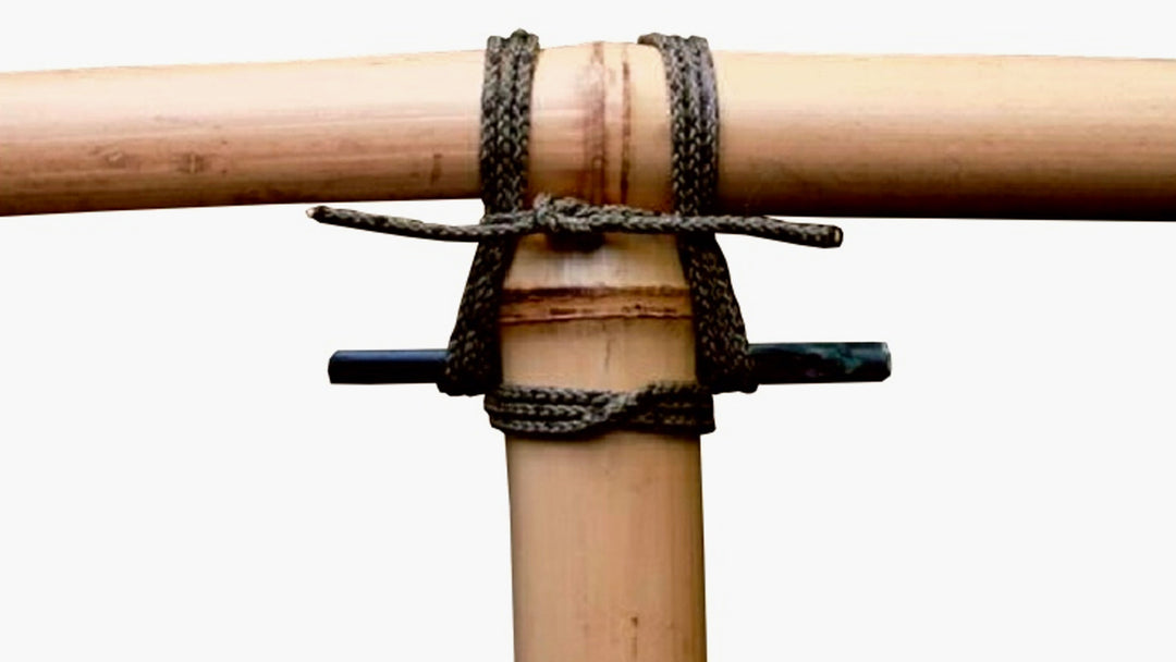 Pegged Lashing Joint - How to connect bamboo together