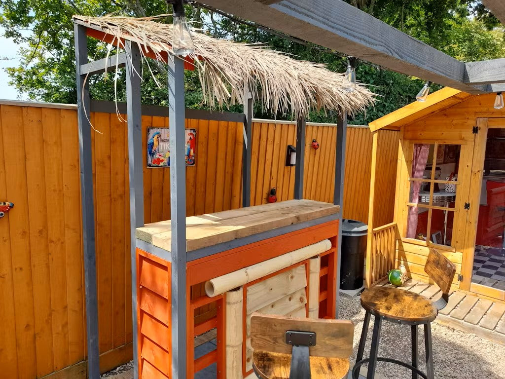 Natural Palm Thatch Roof Panel 100 x 70 cm