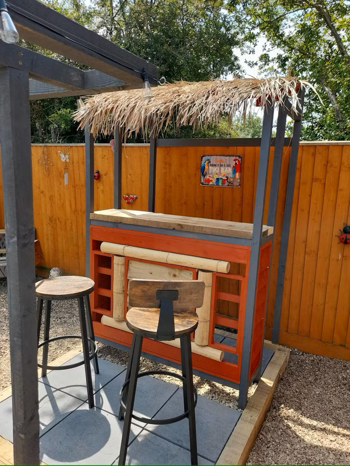 Natural Palm Thatch Roof Panel 100 x 70 cm
