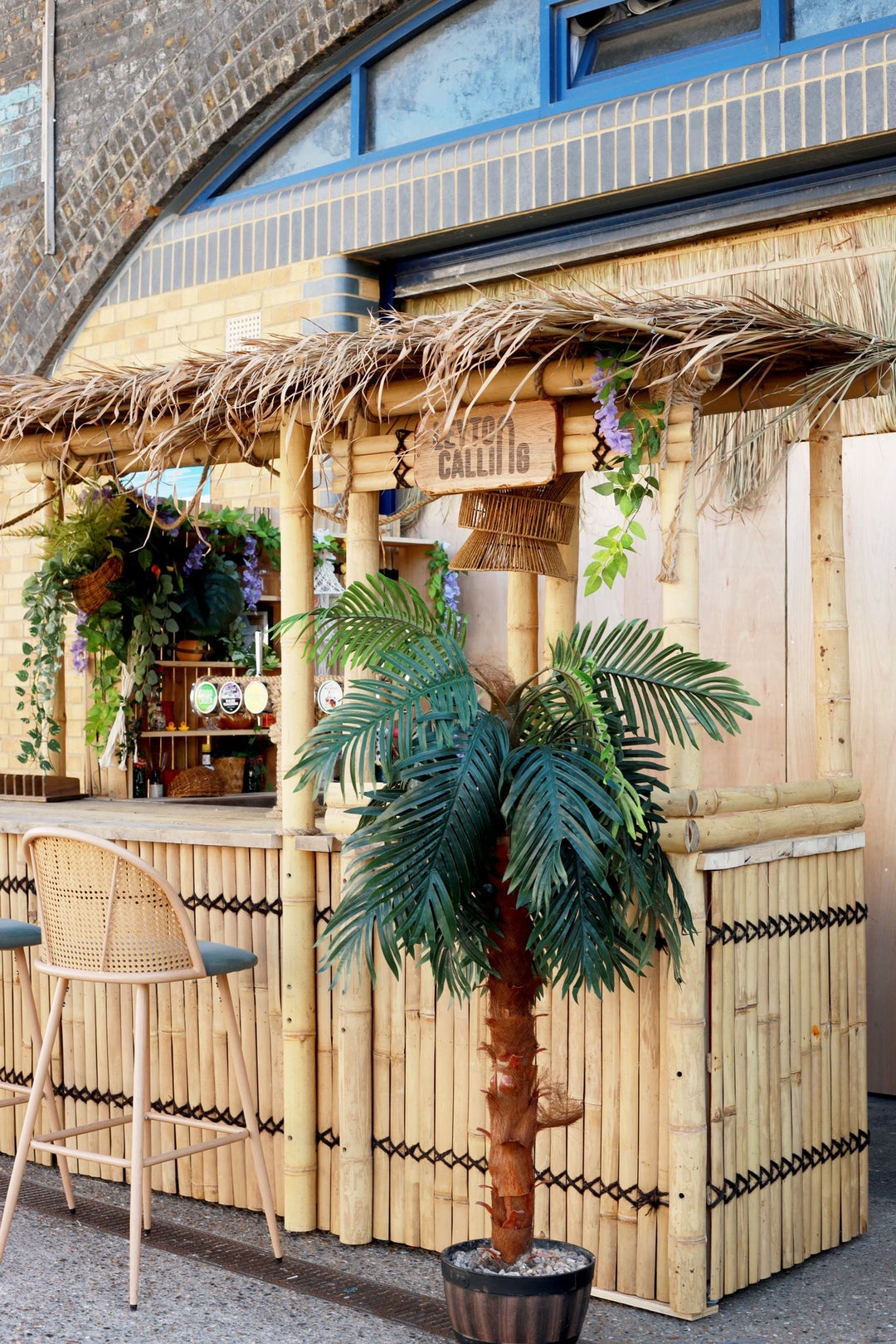 Natural Palm Thatch Roof Panel 200 x 70 cm