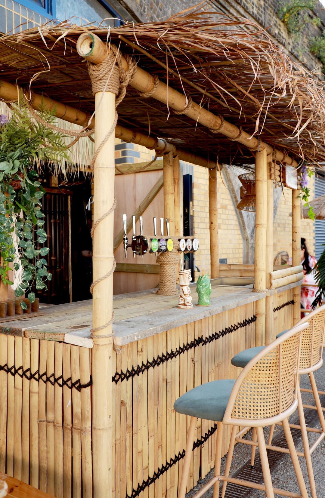 Natural Palm Thatch Roof Panel 100 x 70 cm