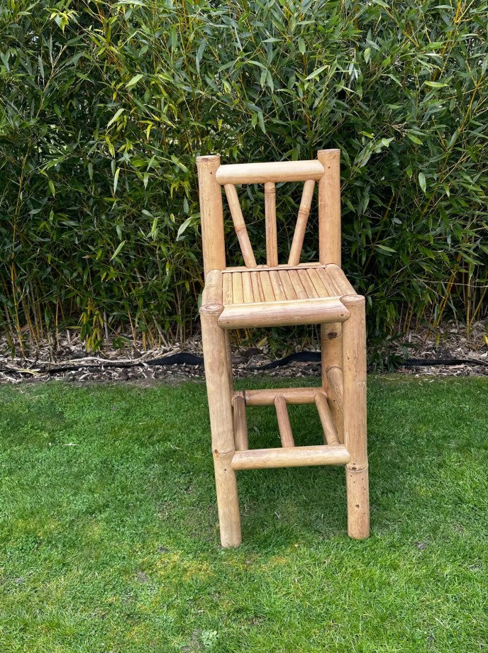 Handcrafted Natural Bamboo Tiki Bar Stool/Chair
