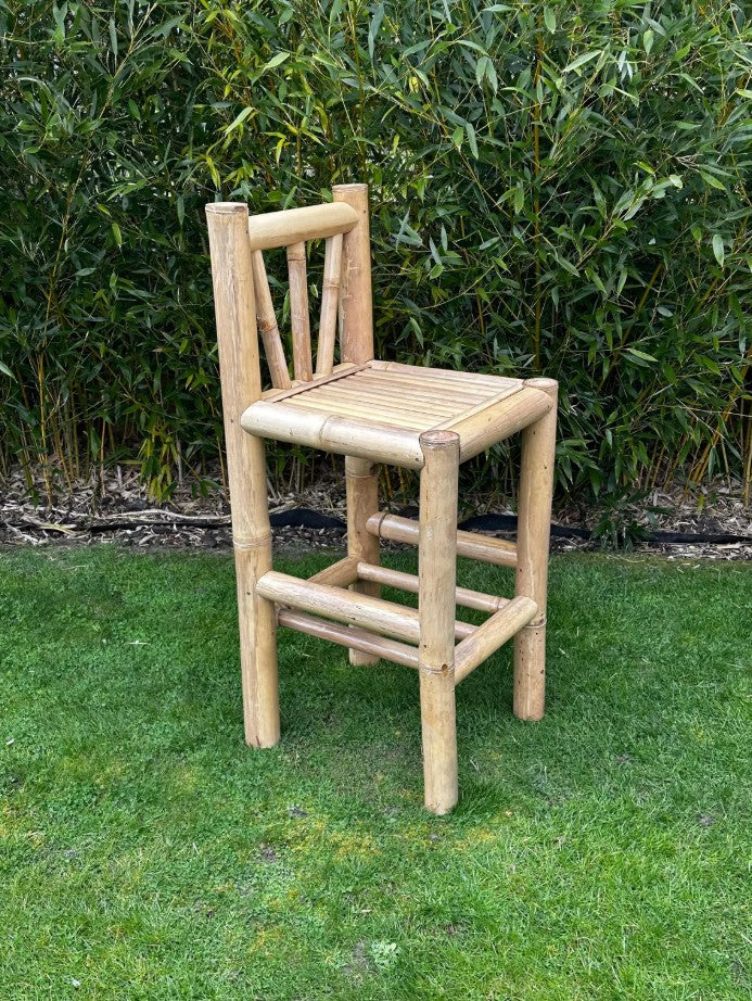 Handcrafted Natural Bamboo Tiki Bar Stool/Chair