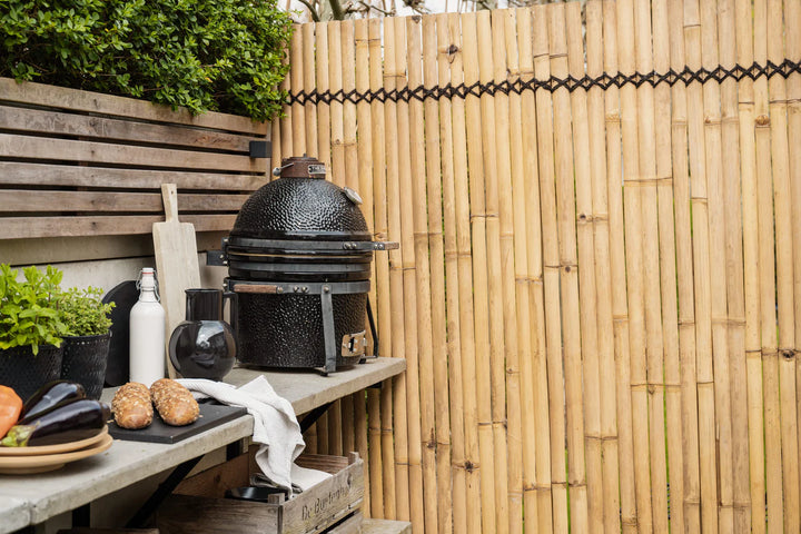 Natural Bamboo Slat Fence Panel