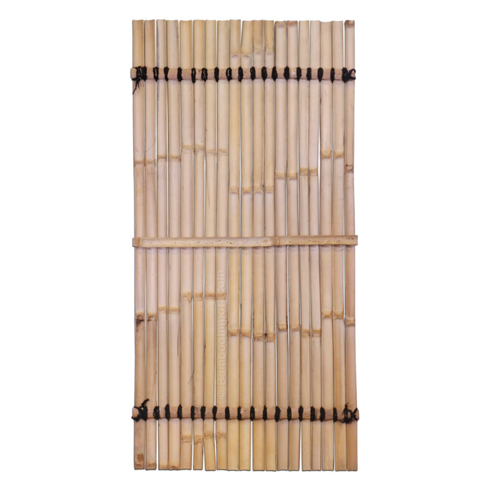 Natural Bamboo Slat Fence Panel