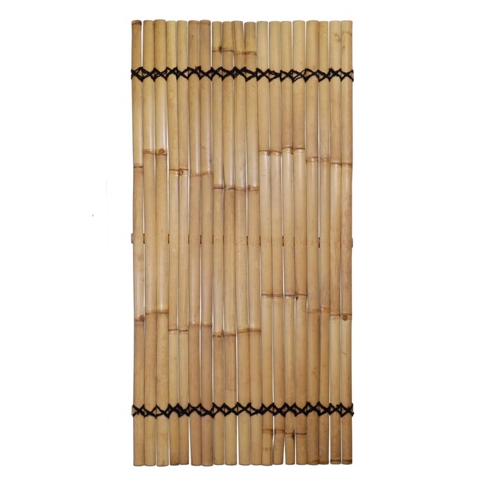 Natural Bamboo Slat Fence Panel