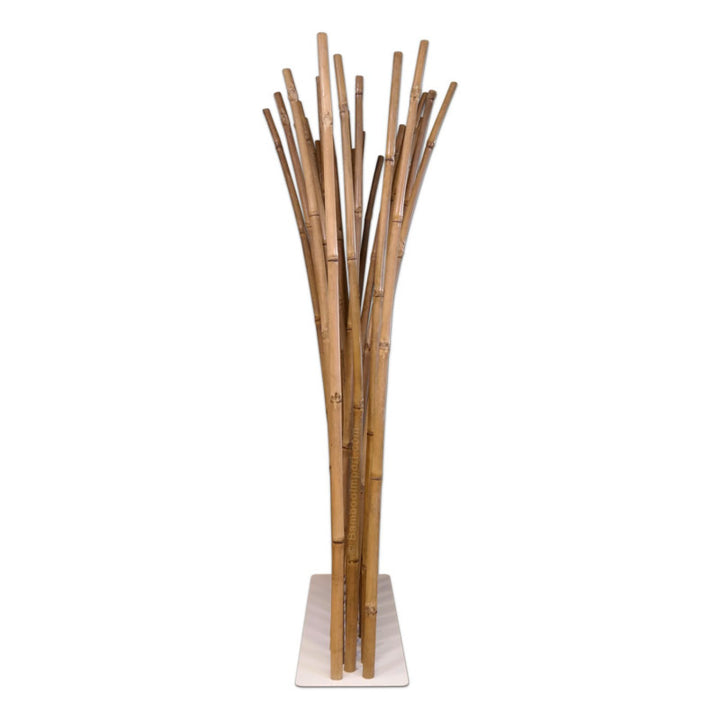 Bamboo Room Divider on White Base Plate 100 x 200 cm