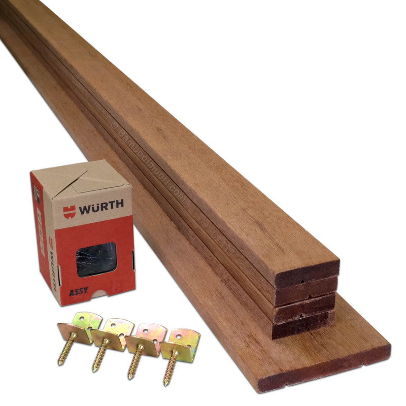 Hardwood Installation Kit for Bamboo Fences 90 cm
