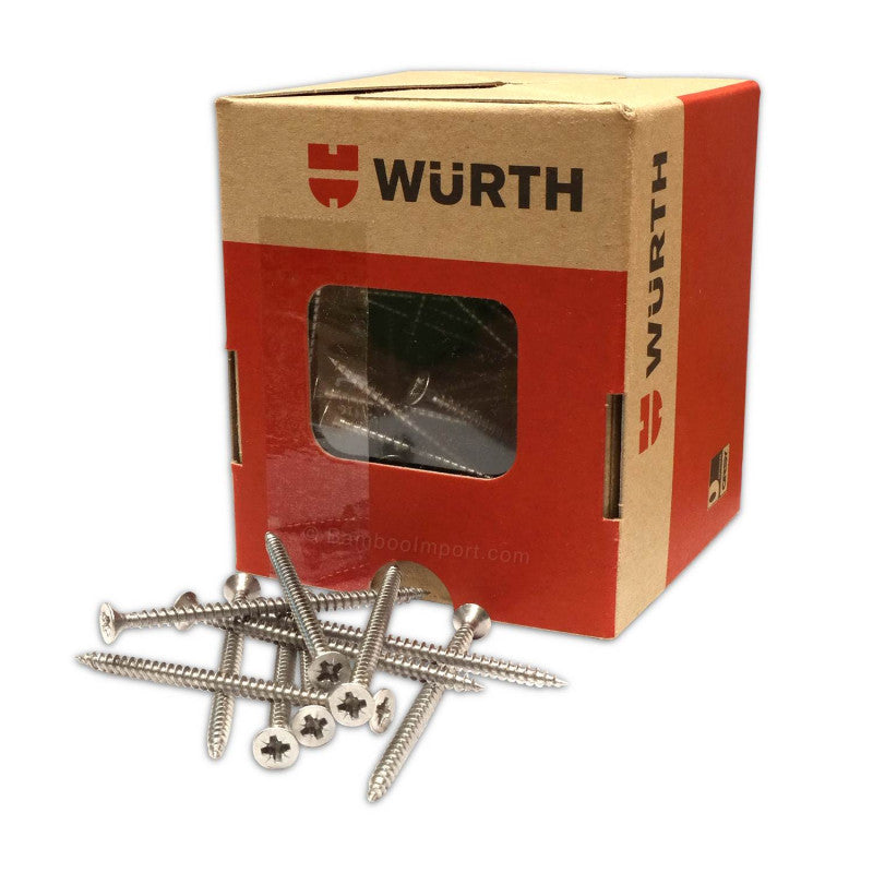 Stainless Steel Screws with Countersunk Cross Head 4 x 70 mm - 100 pcs